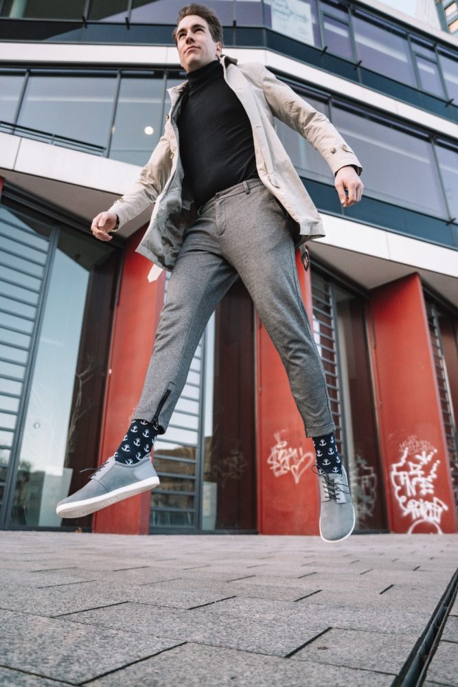 PIQUANT Velours Grey - White