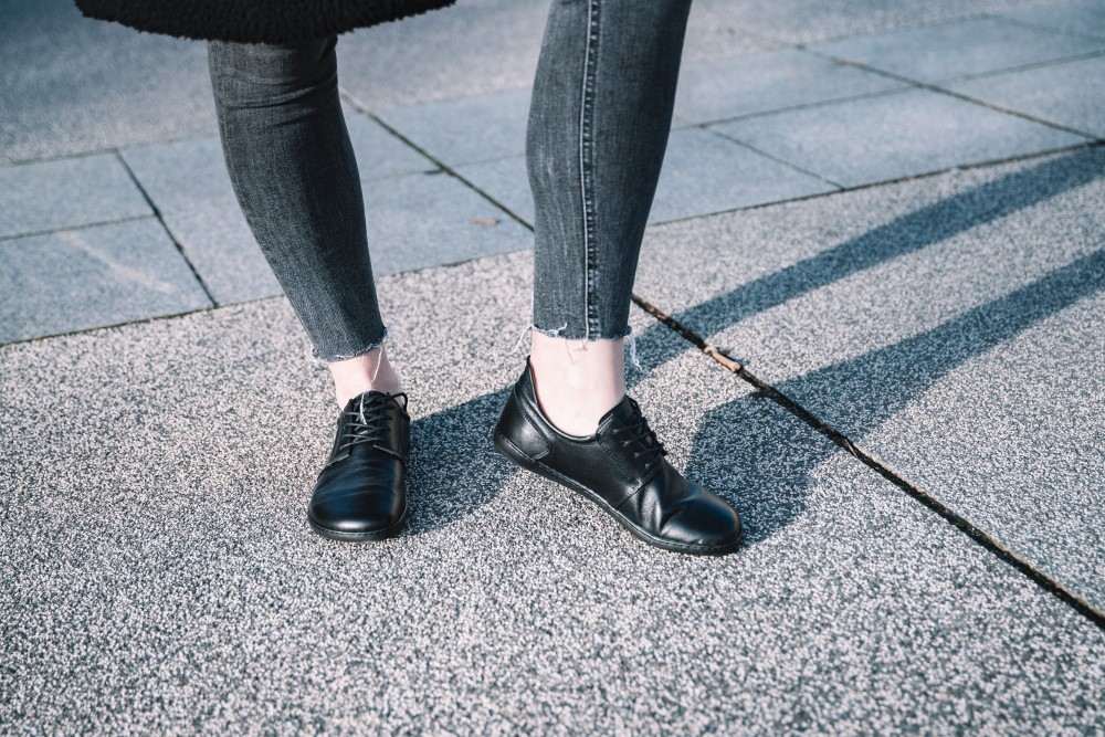 Barfußschuh ZAQQ PIQUANT Nappa Schwarz Barfußschuhe Minimalschuhe