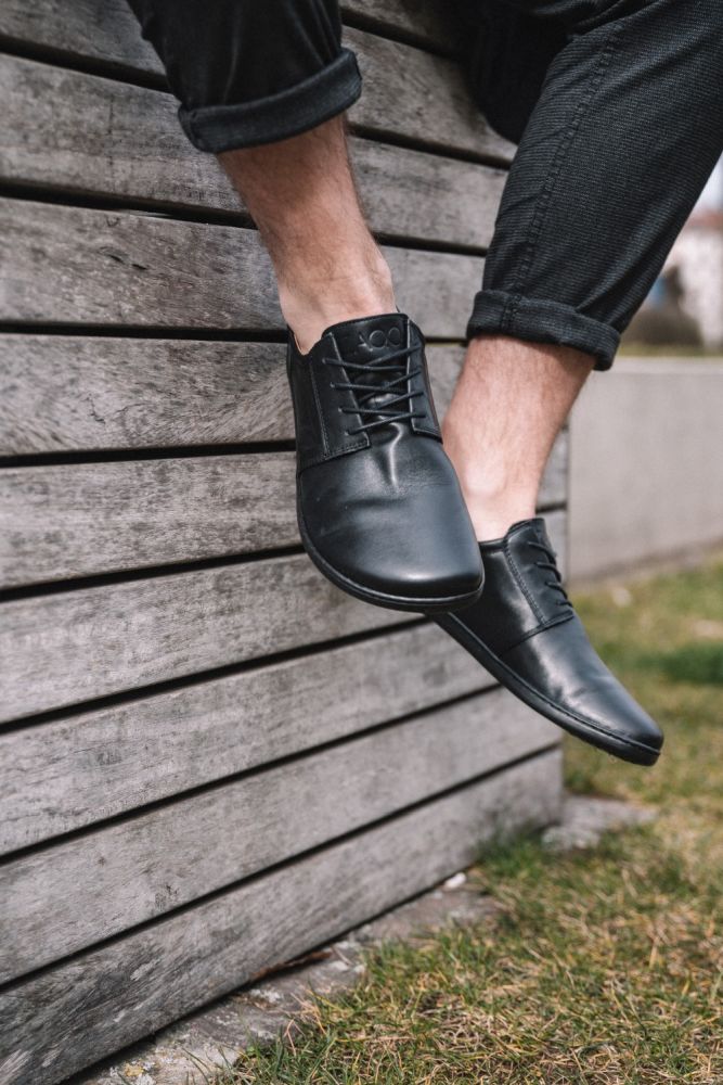 Barfußschuh ZAQQ PIQUANT Nappa Schwarz Barfußschuhe Minimalschuhe