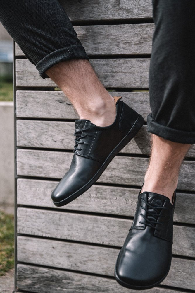 Barfußschuh ZAQQ PIQUANT Nappa Schwarz Barfußschuhe Minimalschuhe