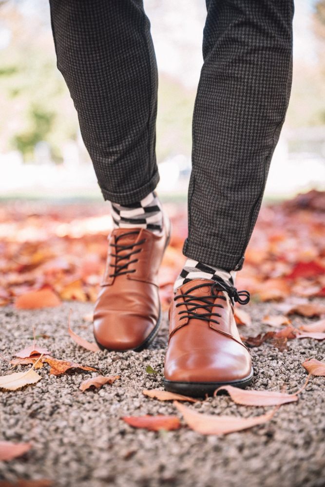 Barfußschuh ZAQQ PIQUANT Nappa Cognac Barfußschuhe Minimalschuhe