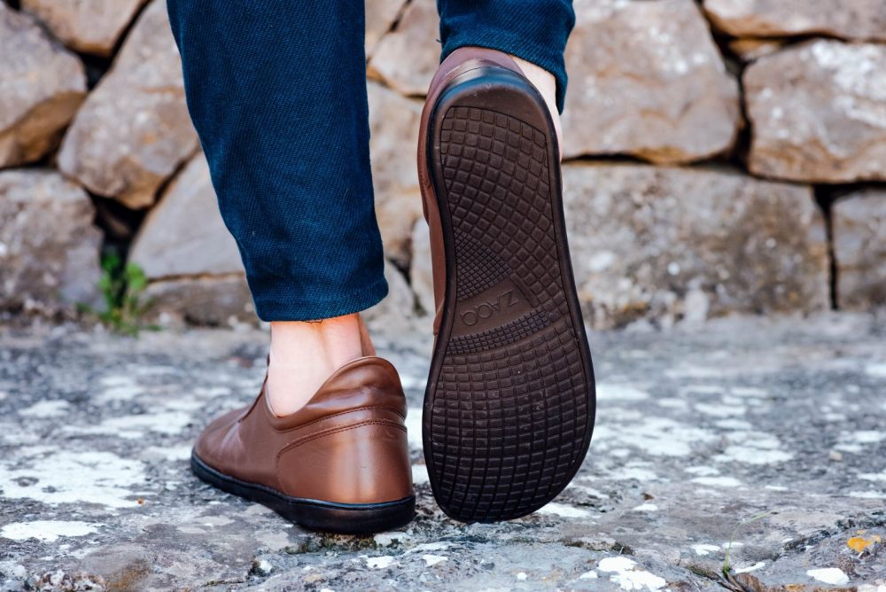 Barfußschuh ZAQQ PIQUANT Nappa Dark brown Barfußschuhe Minimalschuhe