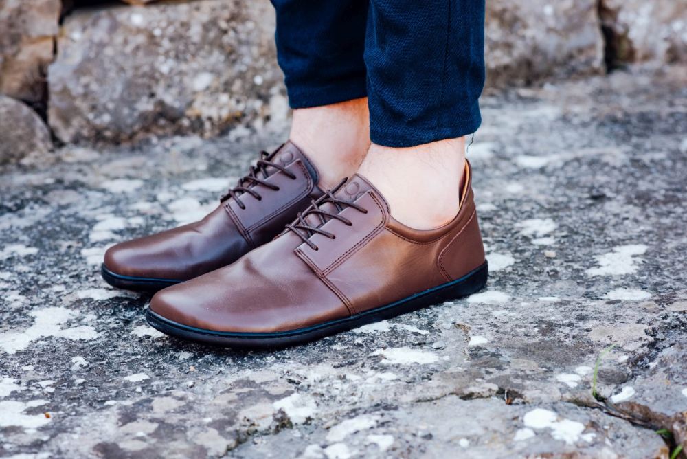 Barfußschuh ZAQQ PIQUANT Nappa Dark brown Barfußschuhe Minimalschuhe