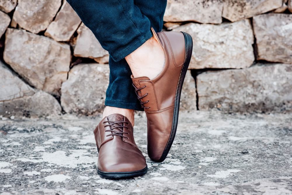Barfußschuh ZAQQ PIQUANT Nappa Dark brown Barfußschuhe Minimalschuhe