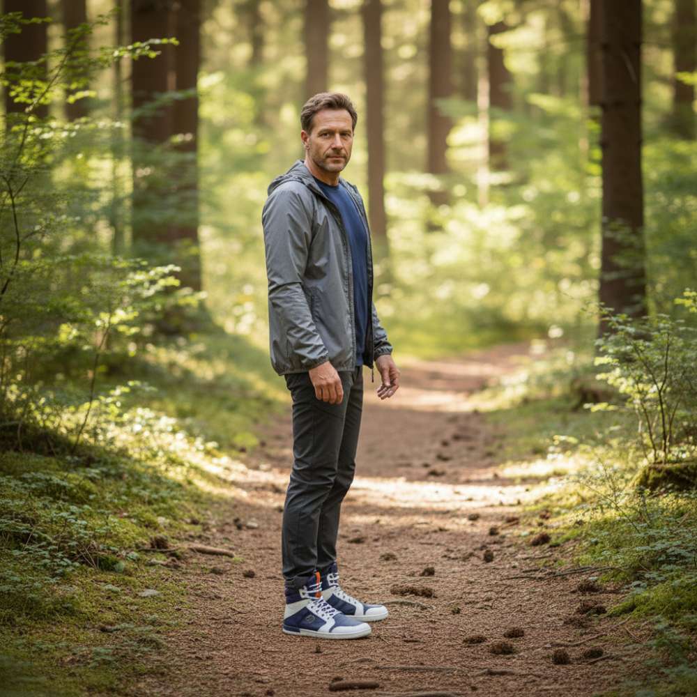 Q2 blå hvidt vandtæt