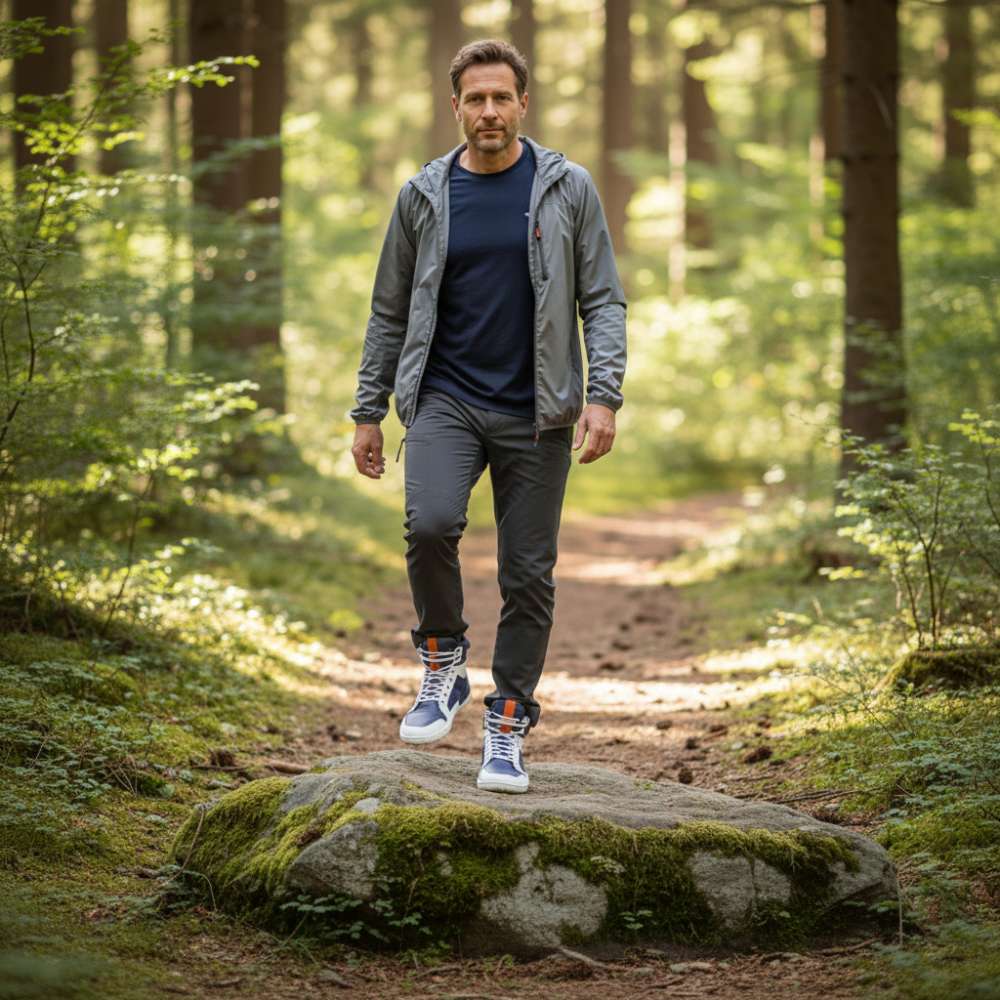 Q2 blå hvidt vandtæt